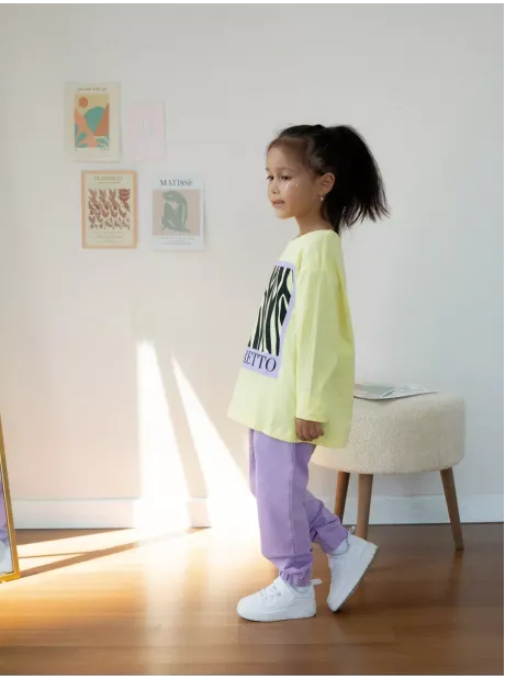 Лимонный спортивный костюм для девочки