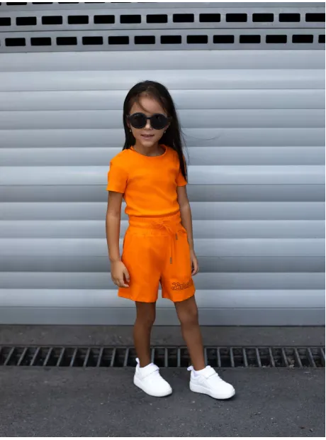 Костюм для девочки, футболка и шорты