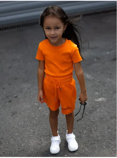 Костюм для девочки, футболка и шорты