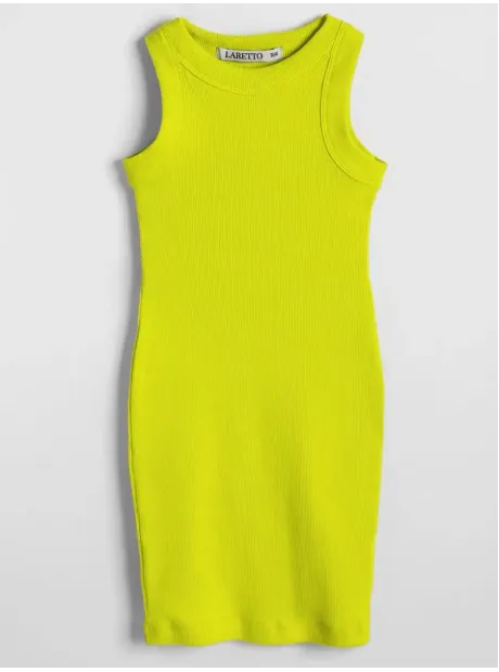 Желтое платье в сад для девочки