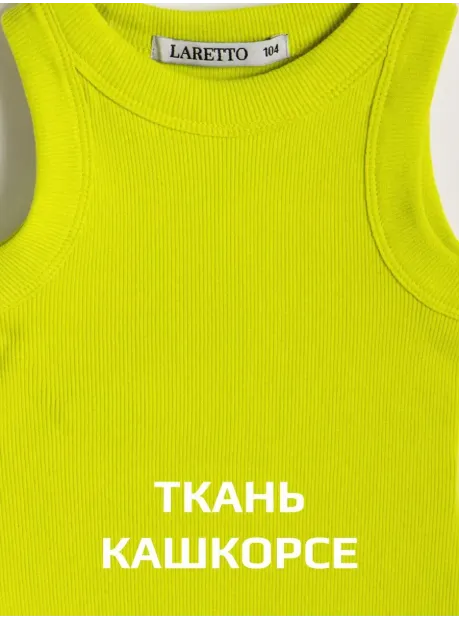 Желтое платье в сад для девочки