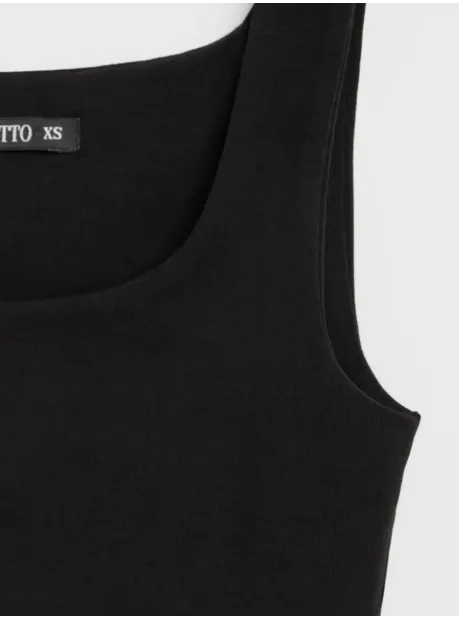 Черный кроп топ укороченный под пиджак