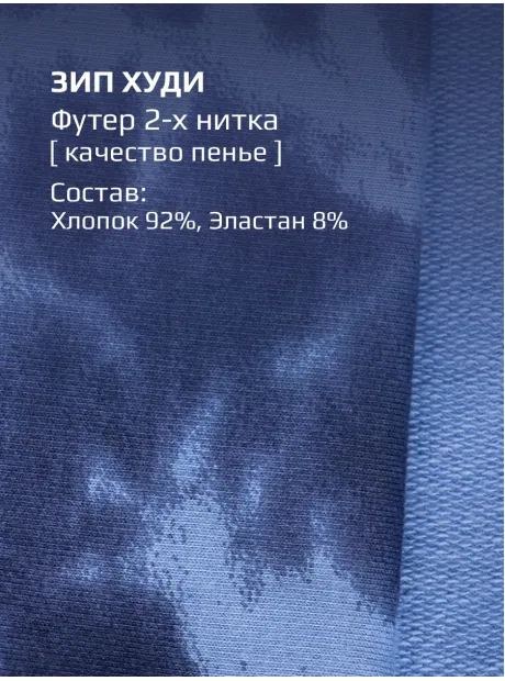 Худи для девочки синяя варенка