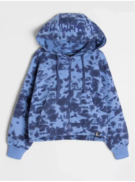 Худи для девочки синяя варенка