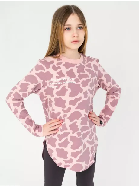Лонгслив для девочки оверсайз туника