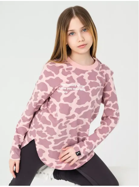 Лонгслив для девочки оверсайз туника