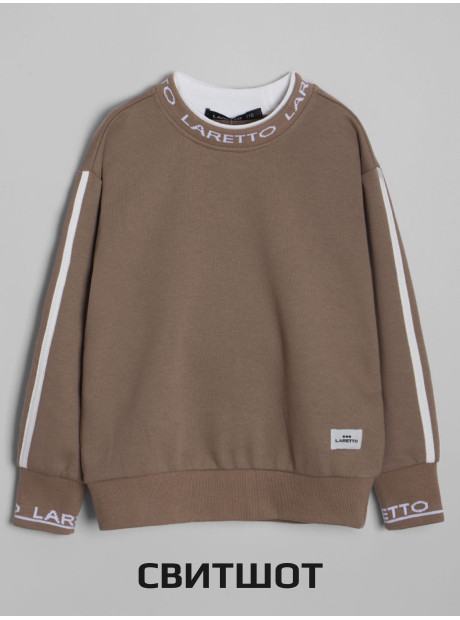 Свитшот + брюки/Средне-коричневый/LRTT-432/00-0031292/158