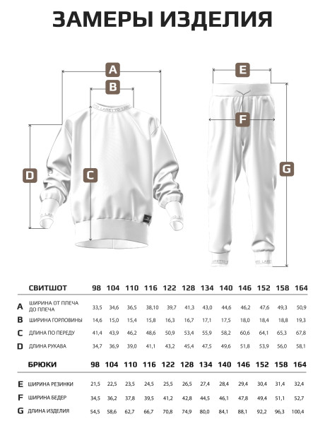 Свитшот + брюки/Средне-коричневый/LRTT-432/00-0031292/158