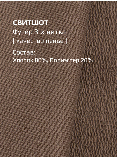Свитшот + брюки/Средне-коричневый/LRTT-432/00-0031292/158