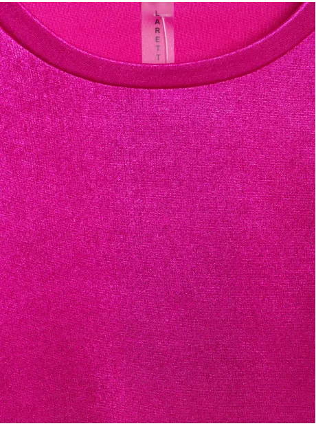 Футболка фуксия новогодняя для девочки