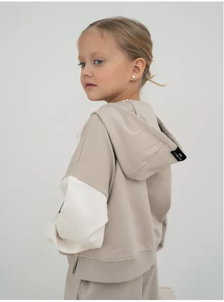 Спортивный костюм, бежевый для девочки