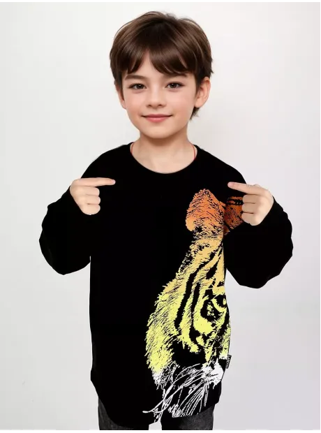 Лонгслив детский трикотажный с принтом