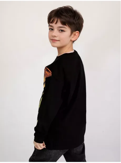 Лонгслив детский трикотажный с принтом