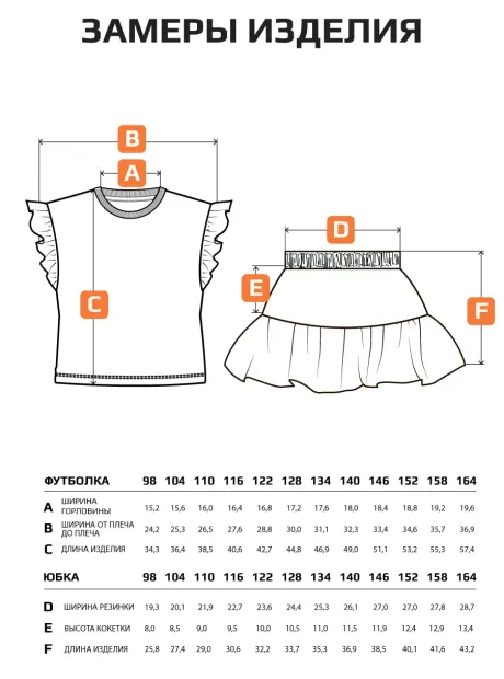 Костюм в садик для девочки юбка и футболка