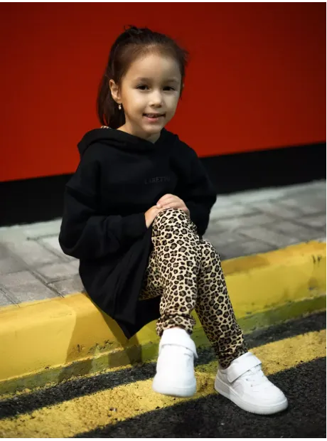 Костюм для девочек, худи с капюшоном и брюки