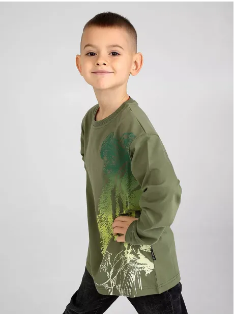 Лонгслив детский трикотажный с принтом