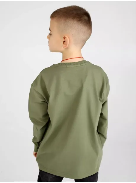 Лонгслив детский трикотажный с принтом