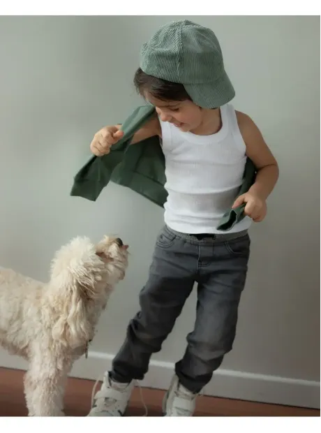 Белая майка детская базовая для мальчика 100% хлопок