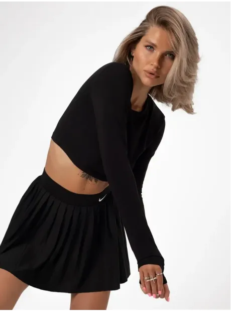 Лонгслив укороченный облегающий с длинным рукавом