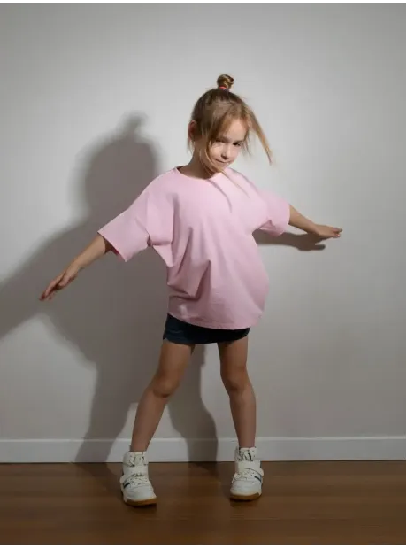 Футболка оверсайз базовая для детей и подростков
