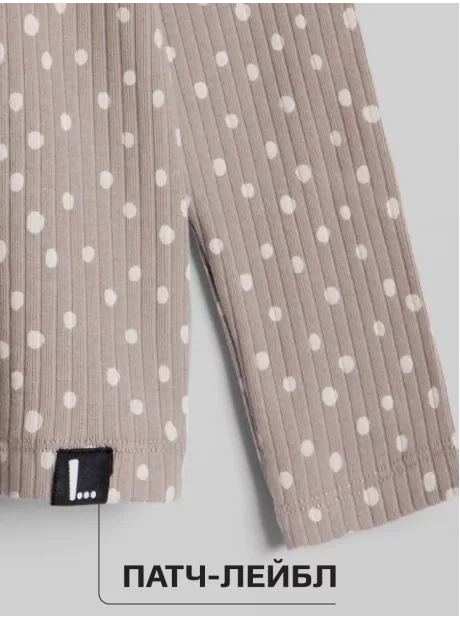 Лонгслив базовый для девочки с принтом