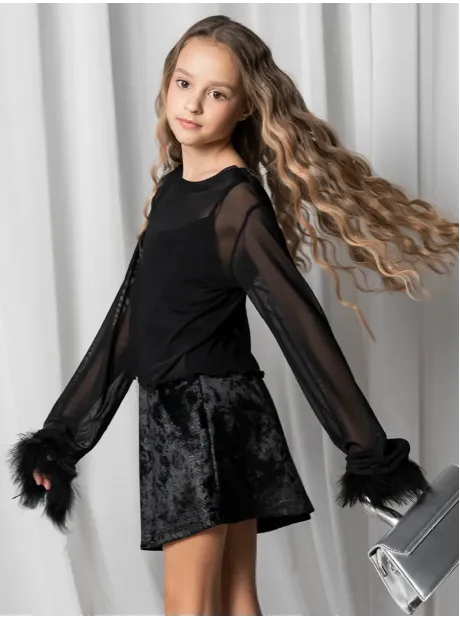 Юбка для девочки блестящая на новый год