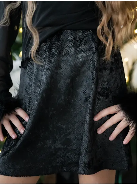 Юбка для девочки блестящая на новый год