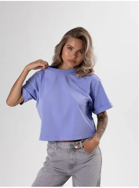 Футболка укороченная оверсайз кроп топ