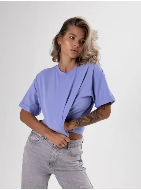 Футболка укороченная оверсайз кроп топ