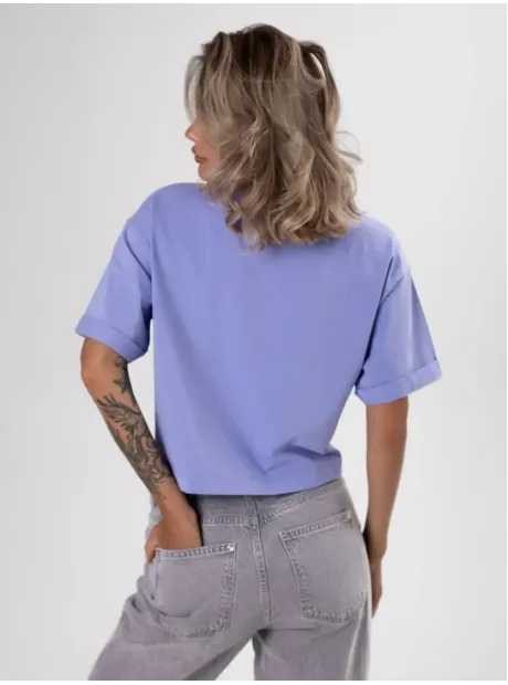 Футболка укороченная оверсайз кроп топ