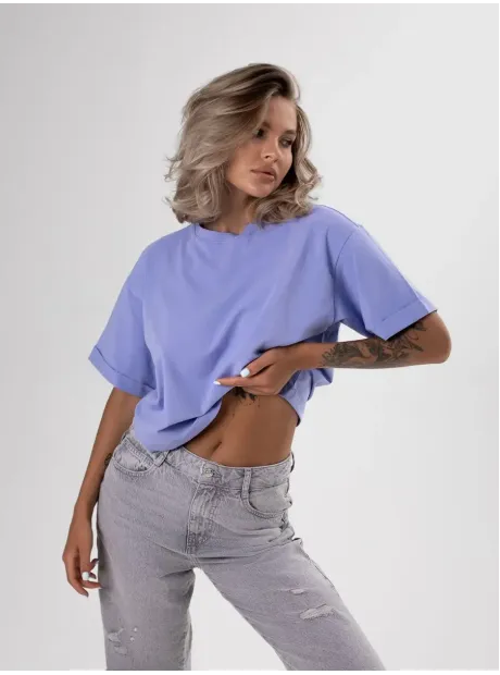 Футболка укороченная оверсайз кроп топ