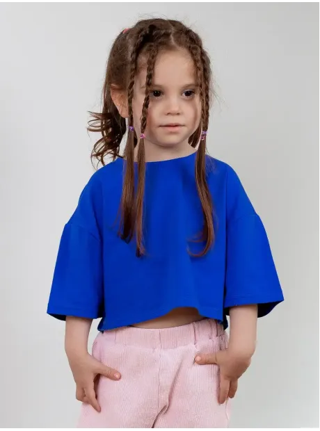 Футболка оверсайз укороченная базовая