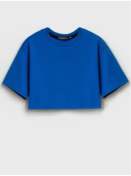 Футболка оверсайз укороченная базовая