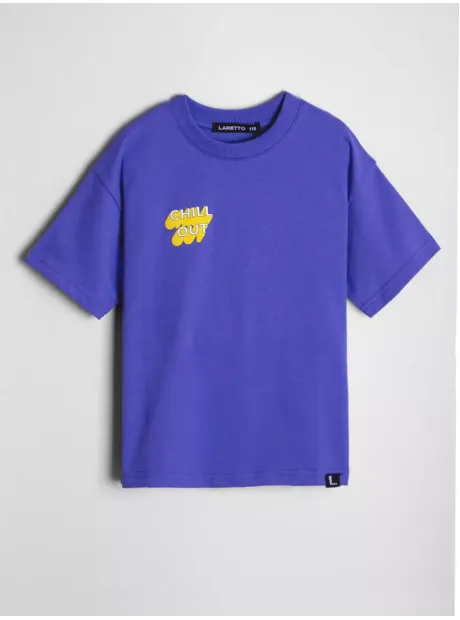 Хлопковая футболка детская оверсайз с принтом