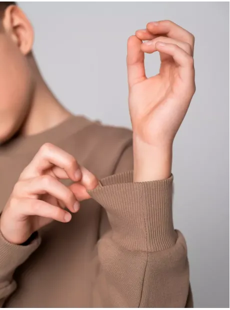 Бежевый свитшот оверсайз для мальчика