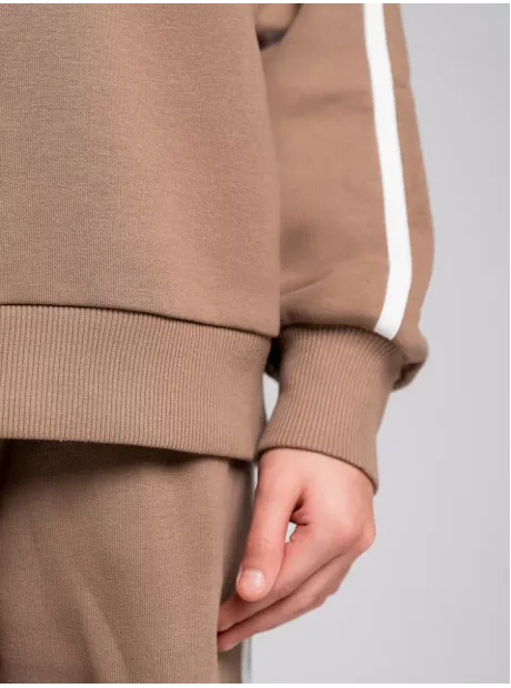 Бежевый свитшот оверсайз для мальчика