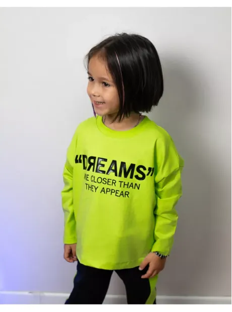 Зеленый спортивный костюм для девочки