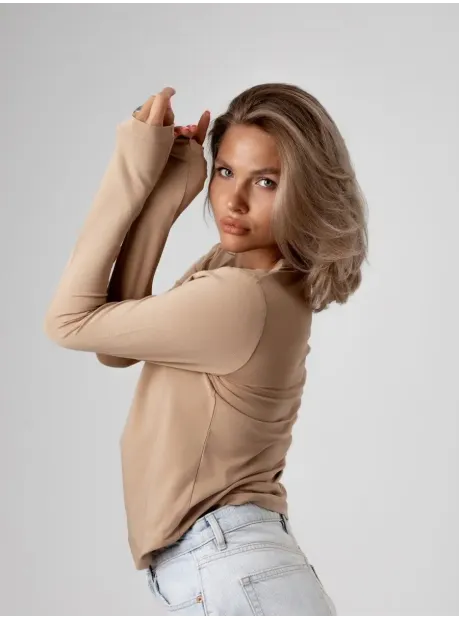 Лонгслив трикотажный классический хлопок