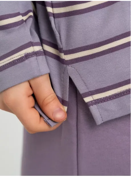 Лонгслив детский оверсайз в полоску