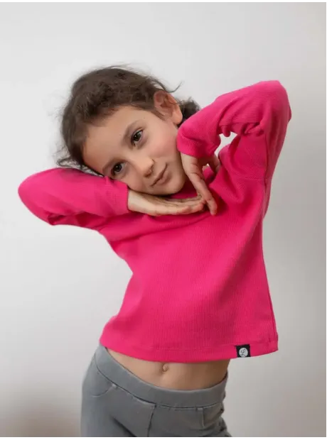 Лонгслив детский кофта в рубчик хлопок